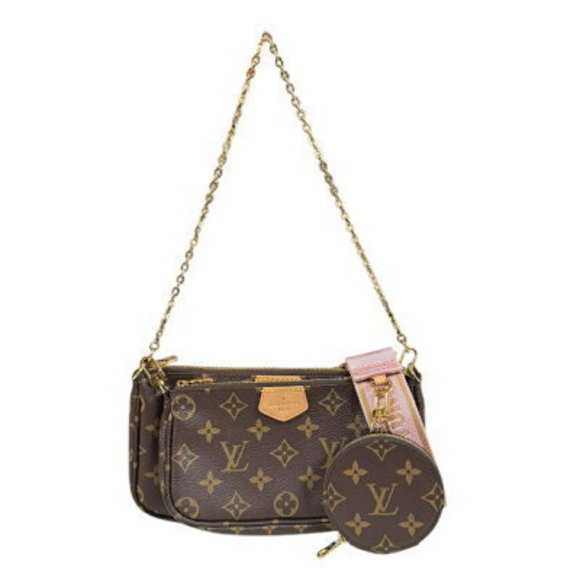 Louis Vuitton Multi Pochette Accessoires Monogram Shoulder Bag Brown - Picture 1 of 9